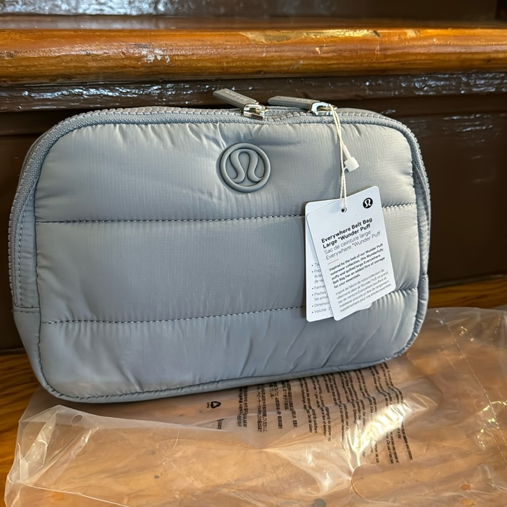 NWT- 🆕Lululemon Everywhere Belt Bag Large 2L Wunder Puff Gray